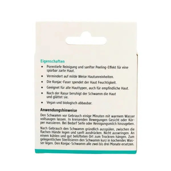 Konjac-Schwamm rund Jislaine Naturkosmetik
