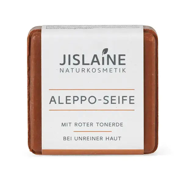 Aleppo-Seife 100g mit roter Tonerde Jislaine Naturkosmetik