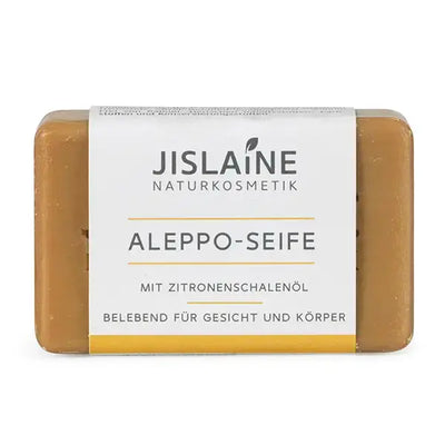 Aleppo Seife mit Zitronenschalenöl | Jislaine Naturkosmetik